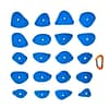 Top view of 20 Medium Dot Jugs climbing holds produced and sold by EP Climbing Walls.