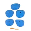 Top View of 5 Large Form Slopers Set B climbing holds produced and sold by EP Climbing Walls