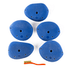 Top view of 5 xl predator jugs (set-B) climbing hand holds produced and sold by EP Climbing Walls