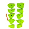 Top view of 10 Large Cambrian Edges climbing holds sold and produced by EP Climbing walls