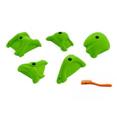 Top view of 5 XL Drifters hand holds produced and sold by EP Climbing Walls