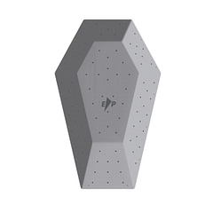 Top View of the Large Coffin wooden volume produced and sold by EP Climbing Walls