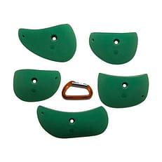 Top View of 5 medium Half moon edges climbing holds produced and sold by EP Climbing Walls
