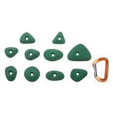 top view of 10 XS Smear feet foot holds produced and sold by EP Climbing walls