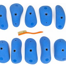 Top View of 10 Large Form Pinches climbing holds created and sold by EP Climbing Walls