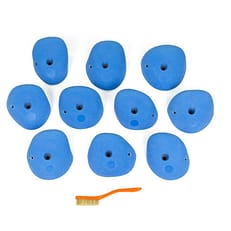 Top view of 10 Large Predator Jugs (Set B) hand holds produced and sold by EP Climbing Walls