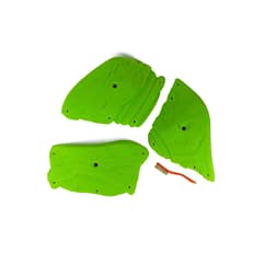 Top view of three 2XL Cambrian edges climbing holds produced and sold by EP Climbing Walls