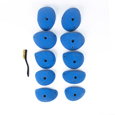 Top view of 10 large Form Jugs climbing hold produced and sold by EP Climbing Walls