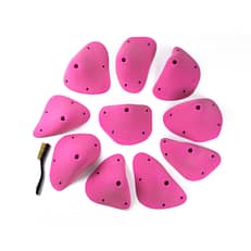 Top view of 10 large wrasslers climbing holds produced and sold by EP Climbing