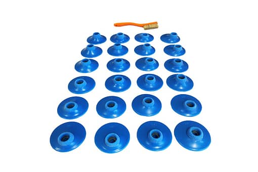 Perspective view of 24 XS Treeline foot hold climbing holds produced and sold by EP Climbing