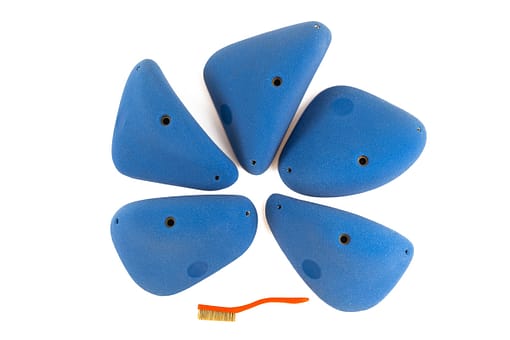 Top View of 5 XL Form Slopers climbing holds produced and sold by EP Climbing Walls