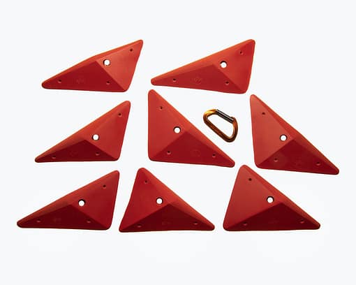 Top View of the medium Switchblade Edges climbing holds produced and sold by EP Climbing walls