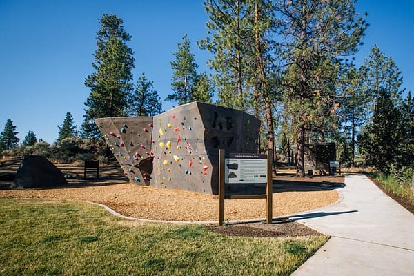 Climbing structure at Alpenglow Community Park. Inspires communities to get outside.